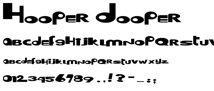 Hooper dooper font